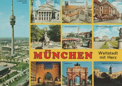 München - u.a. Olympiaturm - ca. 1975