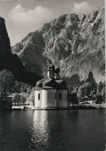 Schönau - St. Bartolomä - mit Watzmann-Ostwand - 1965