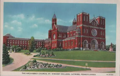 USA - USA - Latrobe - Archabbey Church, St. Vincent College - ca. 1950