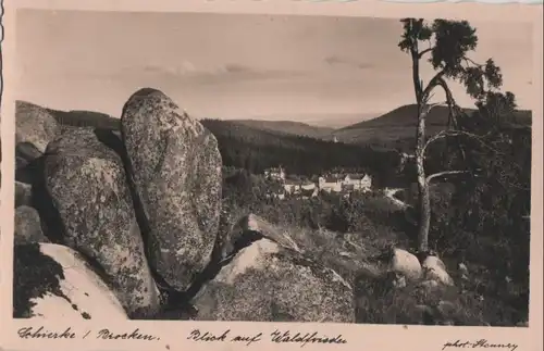 Schierke - Blick auf Waldfriede - ca. 1955