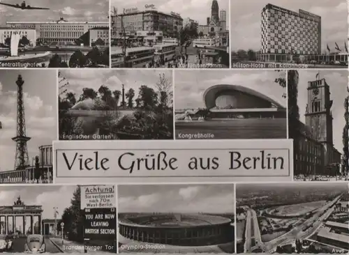 Berlin, Westteil - u.a. Olympia-Stadion - 1962