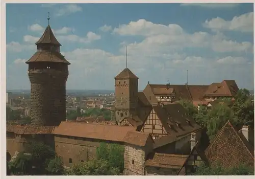 Nürnberg - Blick über Burganlage - ca. 1980