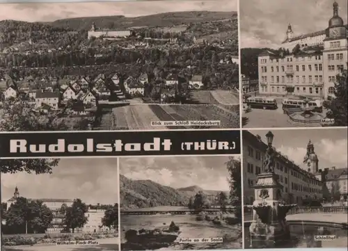 Rudolstadt - u.a. Partie an der Saale - ca. 1970