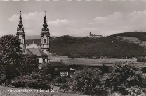 Bad Staffelstein, Vierzehnheiligen - mit Schloß Banz - 1957