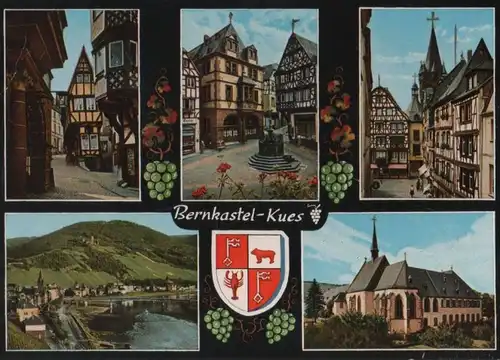 Bernkastel-Kues - 5 Teilbilder - ca. 1975