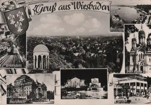 Wiesbaden - u.a. Staatstheater - ca. 1955