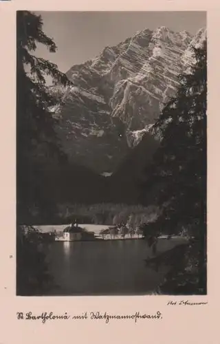 Berchtesgaden - St. Bartholomä mit Watzmann-Ostwand - ca. 1935