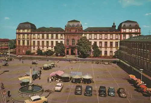 Darmstadt - Schloß und Marktplatz - ca. 1965