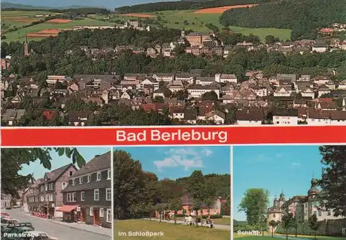Bad Berleburg - Ansicht, Parkstraße, Im Schloßpark, Schloß - 1985