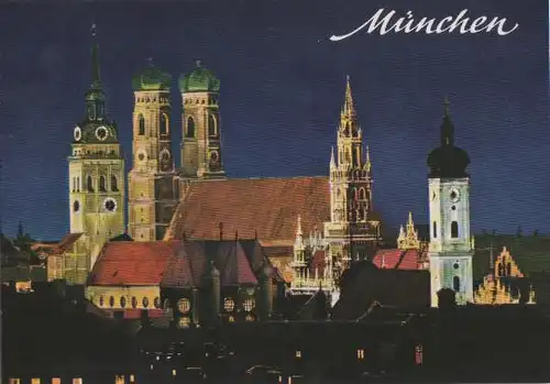 München - Ansicht bei Nacht - ca. 1985