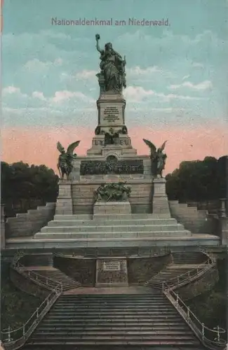 Rüdesheim, Niederwalddenkmal - 1907