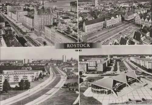 Rostock - u.a. Blick auf Ernst-Thälmann-Platz - 1978
