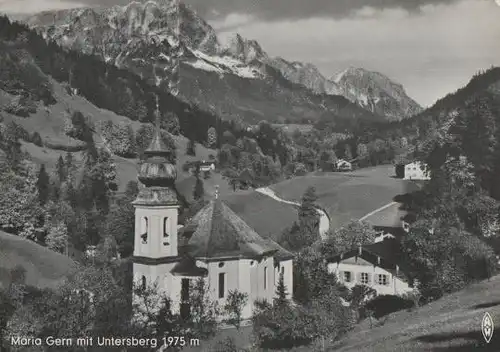 Berchtesgaden - Maria Gern mit Untersberg - ca. 1975