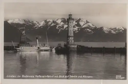 Lindau - Hafeneinfahrt - ca. 1955