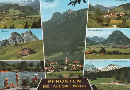 Pfronten - Zugspitzblick, Hochalm, Aggenstein, Sorgschrofen, Kienberg Achtal, Schloßanger-Alm - ca. 1975