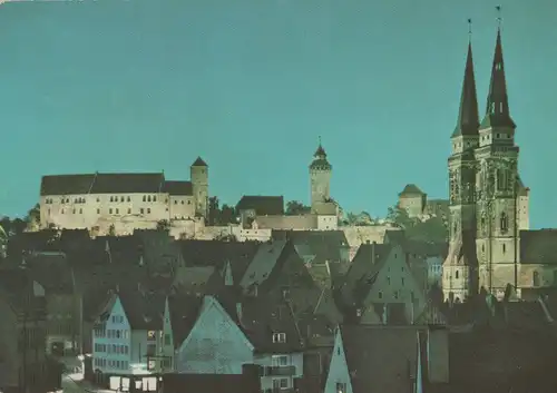 Nürnberg - Burg und Sebalduskirche - ca. 1970