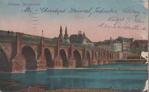 Koblenz - Moselbrücke - 1925