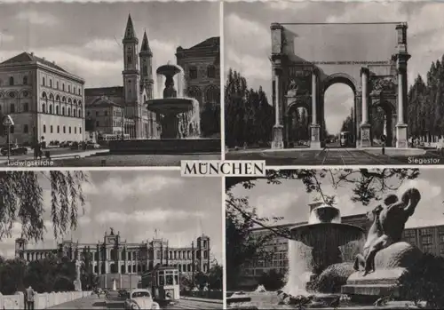 München - u.a. Siegestor - ca. 1960