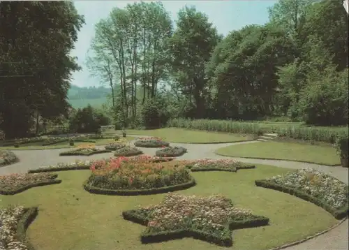 Oberkochberg, Schloß Kochberg - Blumengarten im Park - ca. 1980