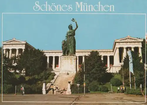 München - Bavaria mit Ruhmeshalle - ca. 1985
