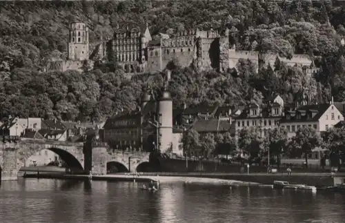 Heidelberg - Schloß und Brücke - 1955