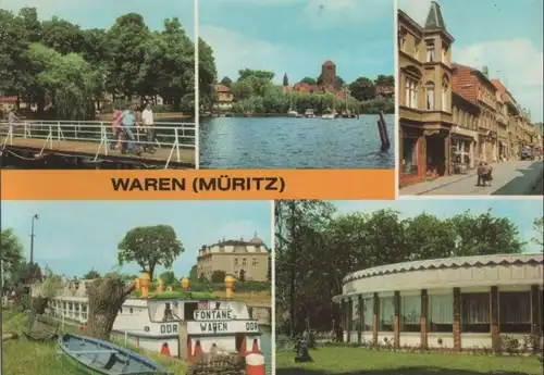 Waren (Müritz) - u.a. Blick von der Kietzbrücke - ca. 1980