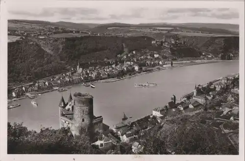 St. Goarshausen - mit Burg Katz und St. Goar - ca. 1960