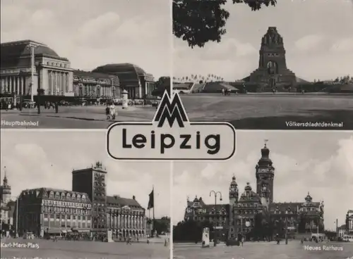 Leipzig - u.a. Völkerschlachtdenkmal - ca. 1960