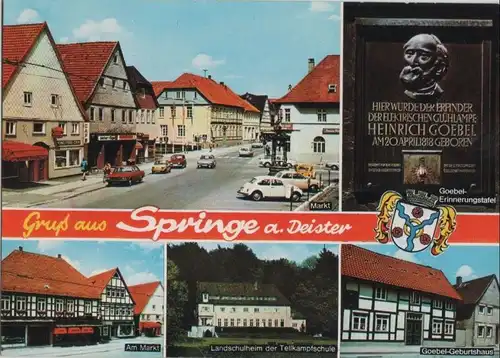 Springe - u.a. Goebel-Erinnerungstafel - 1974