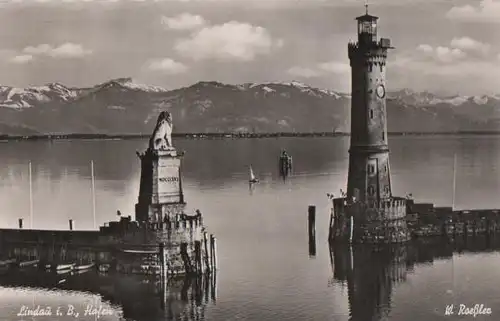 Lindau im Bodensee - Hafen - 1958