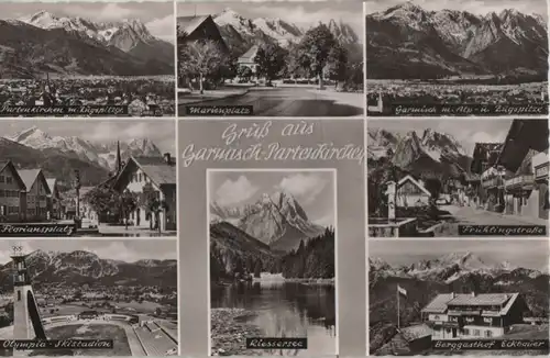 Garmisch-Partenkirchen - u.a. mit Alp- und Zugspitze - ca. 1960