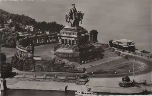 Koblenz - Denkmal am Deutschen Eck - ca. 1940