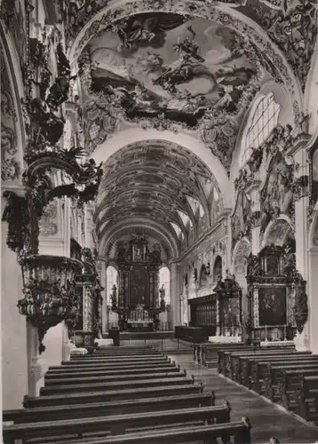 Steingaden - Langhaus und Chor der Pfarrkirche - ca. 1965