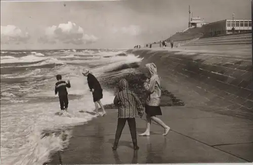 Norderney - Sturm an Strandpromenade - 1966