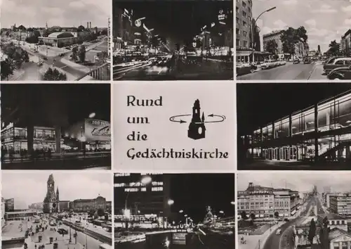 Berlin-Charlottenburg, Gedächtniskirche - mit Umgebung - 1960