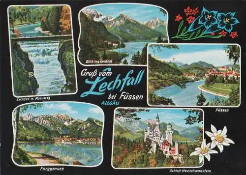 Lechfall bei Füssen im Allgäu - ca. 1975