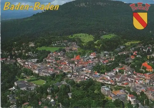 Baden-Baden - Blick auf den Ort mit Kuranlagen - 2007