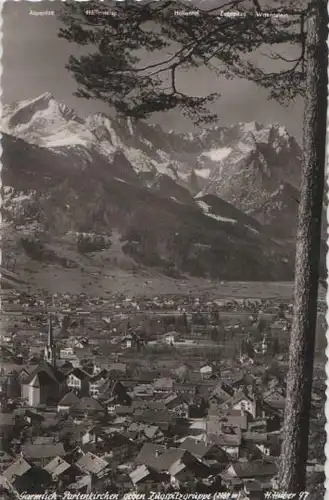 Garmisch-Partenkirchen gegen Zugspitze - ca. 1955