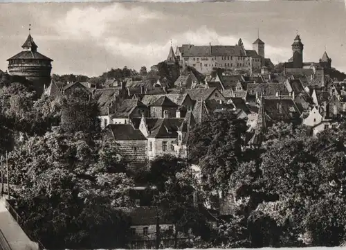 Nürnberg - Blick auf die Burg - ca. 1960