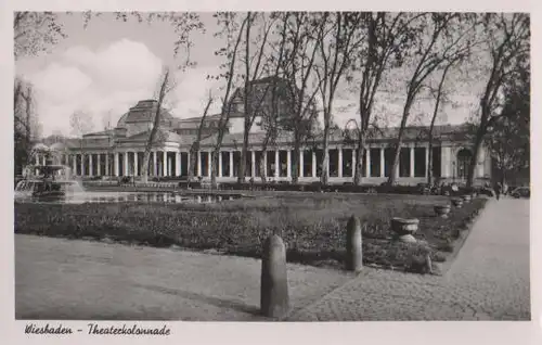 Wiesbaden - Weisbaden - Theaterkolonnade - ca. 1955