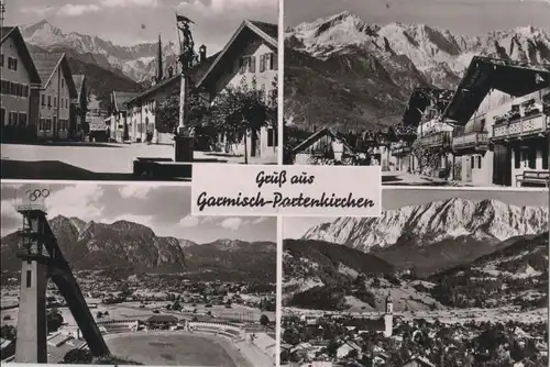 Garmisch-Partenkirchen - 4 Teilbilder - 1962