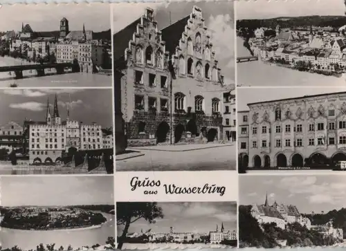 Wasserburg am Inn - 8 Teilbilder - ca. 1960