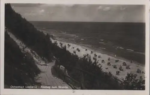 Ückeritz - Abstieg zum Strande - 1952