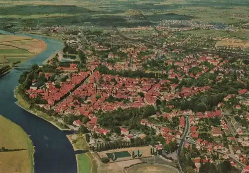 Nienburg (Weser) - Luftaufnahme - 1969