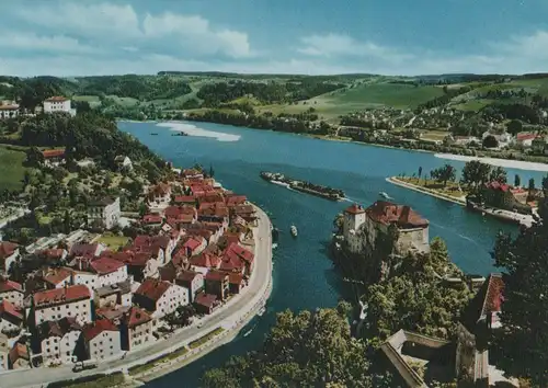 Passau - Blick von Veste Oberhaus - ca. 1975