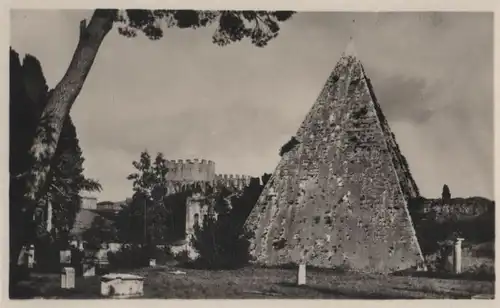 Italien - Italien - Rom - Roma - La Piramide di Caio Cestio - ca. 1955
