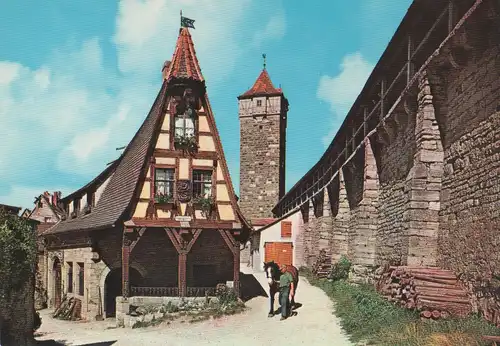 Rothenburg ob der Tauber - alte Schmide an der Schütt - ca. 1980