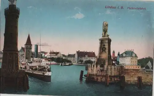Lindau - Hafeneinfahrt - ca. 1920