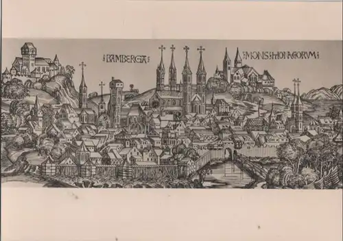Bamberg - nach Holzschnitt von Scheidel - ca. 1955