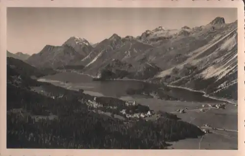 Schweiz - Schweiz - Sils - Blick von der letzten Bank - ca. 1950